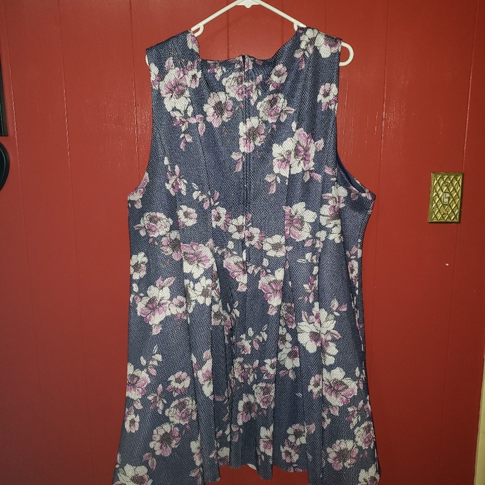 Torrid Skater Floral Mesh Dress 4x - Picture 6 of 8